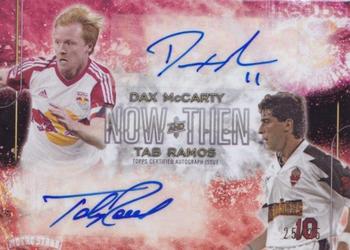 2015 Topps Apex MLS - Now and Then Dual Autographs #NTA-MR Dax McCarty / Tab Ramos Front