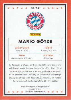 2015 Donruss - Bronze Press Proof #46 Mario Gotze Back
