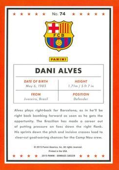 2015 Donruss - Bronze Press Proof #74 Dani Alves Back