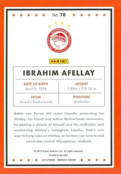 2015 Donruss - Bronze Press Proof #78 Ibrahim Afellay Back