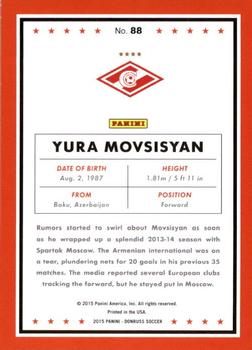 2015 Donruss - Bronze Press Proof #88 Yura Movsisyan Back