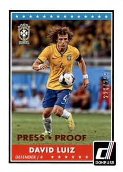2015 Donruss - Bronze Press Proof #55 David Luiz Front
