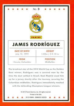 2015 Donruss - Gold Press Proof #3 James Rodriguez Back