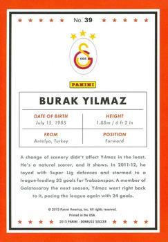 2015 Donruss - Gold Press Proof #39 Burak Yilmaz Back