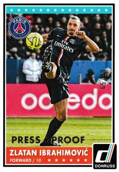 2015 Donruss - Gold Press Proof #52 Zlatan Ibrahimovic Front