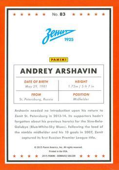 2015 Donruss - Gold Press Proof #83 Andrey Arshavin Back