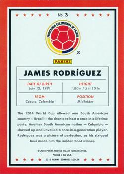 2015 Donruss - Gold Press Proof #3 James Rodriguez Back