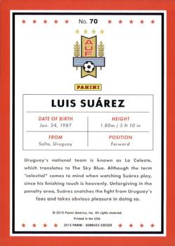 2015 Donruss - Gold Press Proof #70 Luis Suarez Back