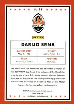 2015 Donruss - Red Soccer Ball #21 Darijo Srna Back