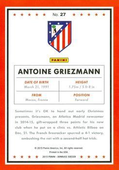 2015 Donruss - Red Soccer Ball #27 Antoine Griezmann Back