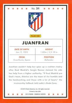 2015 Donruss - Red Soccer Ball #31 Juanfran Back