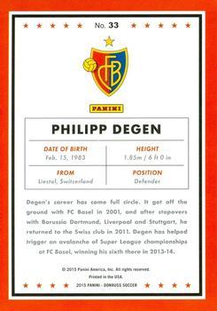 2015 Donruss - Red Soccer Ball #33 Philipp Degen Back