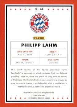 2015 Donruss - Red Soccer Ball #44 Philipp Lahm Back
