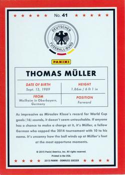 2015 Donruss - Red Soccer Ball #41 Thomas Muller Back