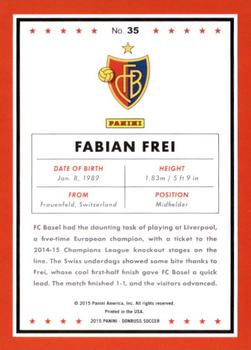 2015 Donruss - Silver Press Proof #35 Fabian Frei Back