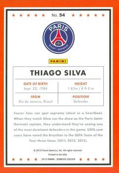 2015 Donruss - Silver Press Proof #54 Thiago Silva Back