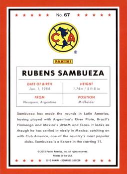 2015 Donruss - Silver Press Proof #67 Rubens Sambueza Back