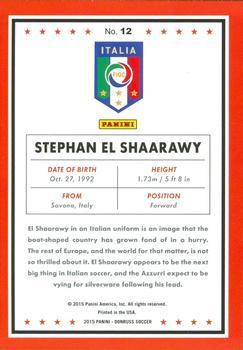 2015 Donruss - Silver Press Proof #12 Stephan El Shaarawy Back
