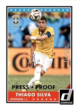 2015 Donruss - Silver Press Proof #54 Thiago Silva Front