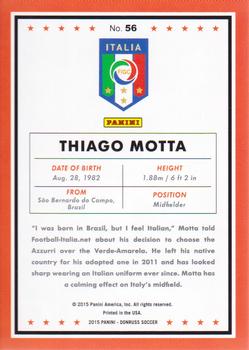 2015 Donruss - Silver Press Proof #56 Thiago Motta Back
