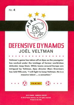 2015 Donruss - Defensive Dynamos #4 Joel Veltman Back