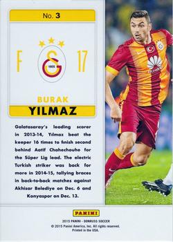 2015 Donruss - Fantastic Finishers #3 Burak Yilmaz Back