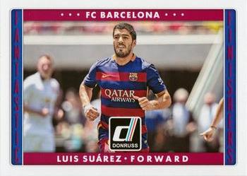 2015 Donruss - Fantastic Finishers #9 Luis Suarez Front
