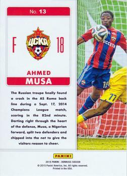 2015 Donruss - Fantastic Finishers Red Soccer Ball #13 Ahmed Musa Back