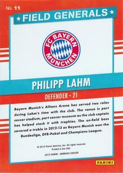 2015 Donruss - Field Generals Gold Press Proof #11 Philipp Lahm Back