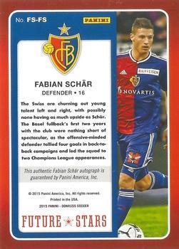 2015 Donruss - Future Stars Signatures Gold #FS-FS Fabian Schar Back