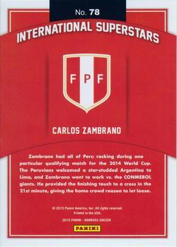 2015 Donruss - International Superstars Black Panini Logo #78 Carlos Zambrano Back