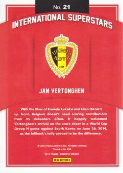 2015 Donruss - International Superstars Bronze Press Proof #21 Jan Vertonghen Back