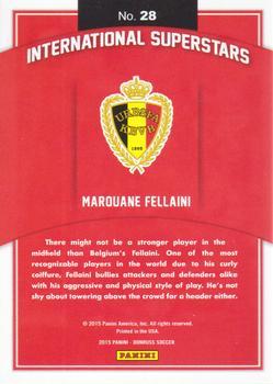 2015 Donruss - International Superstars Bronze Press Proof #28 Marouane Fellaini Back