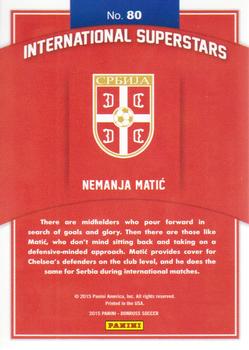 2015 Donruss - International Superstars Bronze Press Proof #80 Nemanja Matic Back
