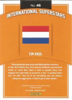 2015 Donruss - International Superstars Gold Press Proof #46 Tim Krul Back