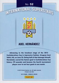 2015 Donruss - International Superstars Gold Press Proof #52 Abel Hernandez Back