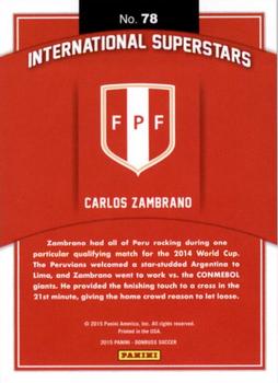 2015 Donruss - International Superstars Gold Press Proof #78 Carlos Zambrano Back