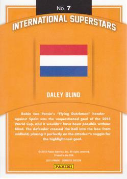 2015 Donruss - International Superstars Green Soccer Ball #7 Daley Blind Back