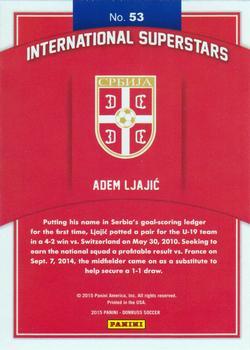 2015 Donruss - International Superstars Red Soccer Ball #53 Adem Ljajic Back