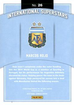 2015 Donruss - International Superstars Silver Press Proof #26 Marcos Rojo Back