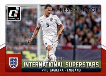 2015 Donruss - International Superstars Silver Press Proof #40 Phil Jagielka Front