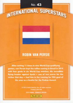 2015 Donruss - International Superstars Silver Press Proof #43 Robin van Persie Back