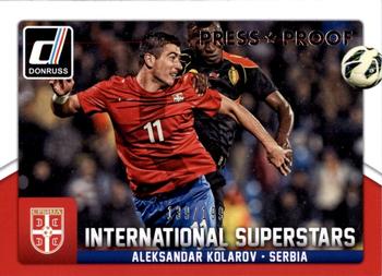 2015 Donruss - International Superstars Silver Press Proof #56 Aleksandar Kolarov Front