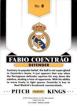 2015 Donruss - Pitch Kings Gold Press Proof #8 Fabio Coentrao Back