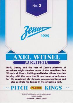 2015 Donruss - Pitch Kings Red Soccer Ball #2 Axel Witsel Back