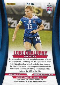 2015 Panini U.S. National Team #16 Lori Chalupny Back