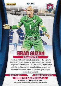 2015 Panini U.S. National Team #29 Brad Guzan Back