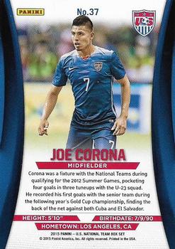 2015 Panini U.S. National Team #37 Joe Corona Back