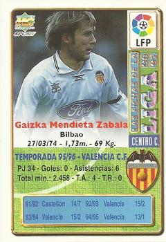 1996-97 Mundicromo Sport Las Fichas de La Liga #26 Mendieta Back