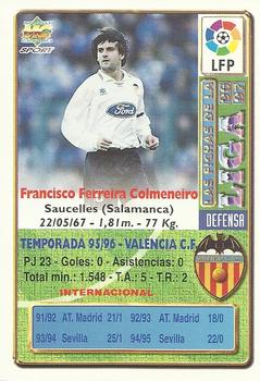 1996-97 Mundicromo Sport Las Fichas de La Liga #28a Ferreira Back